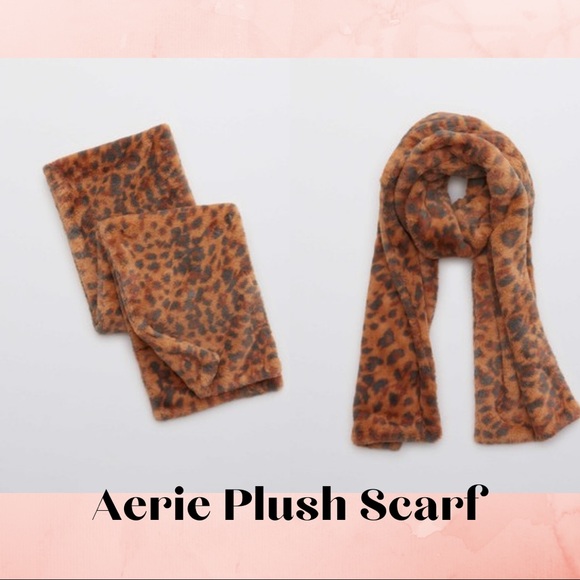 aerie Accessories - Aerie Faux Fur Leopard Scarf